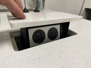 Pop up outlets for kitchen code compliant