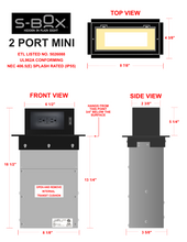 Load image into Gallery viewer, 20A | 2 x 20amp Outlets, 2 x USB-PD 30w (Type C) | SBOX-CT2-20a-CC30