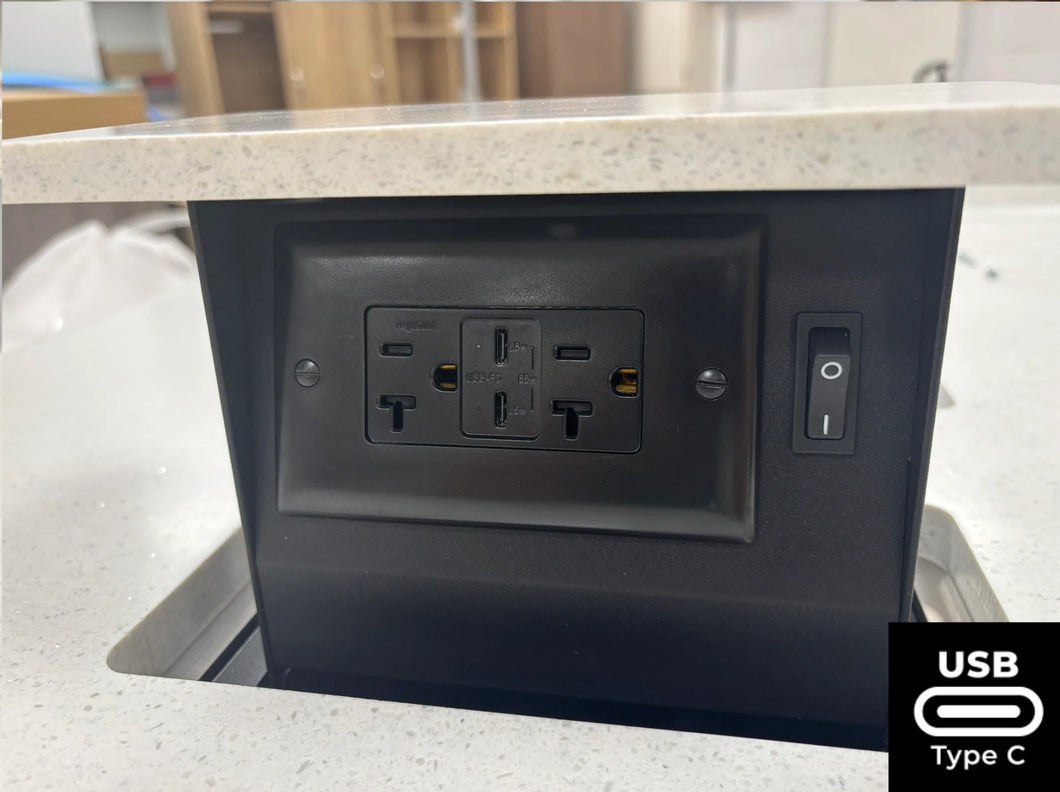 20A | 2 x 20amp Outlets, 2 x USB 65w (Type C) | SBOX-CT2-20a-CC65