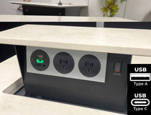 Load image into Gallery viewer, 15A | 2 x 15amp Outlets, 1 x USB 72w (A&amp;C) | SBOX-CT3-USB72