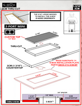 Load image into Gallery viewer, 3CM | Installation Plate | 2-Port
