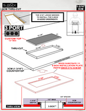 Load image into Gallery viewer, 3CM | Installation Plate | 3-Port