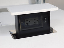 Load image into Gallery viewer, luxury kitchen counter pop up outlet hidden in granite countertop 20 amp
