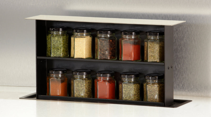 S-Box Pop up Kitchen Storage Spice Box with 10 3.5 oz jars